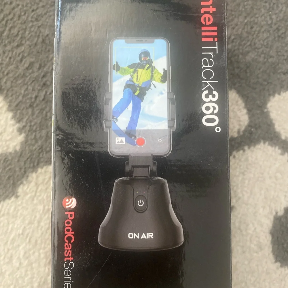 NWT IntelliTrack360 Motion Tracking Phone Holder - Black